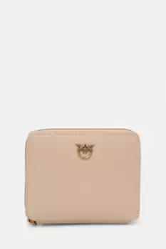 Кожаный кошелек Pinko, бежевый