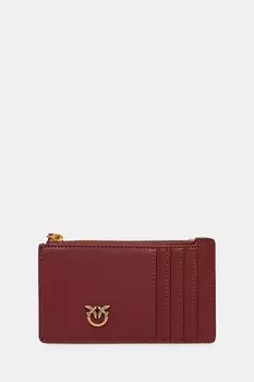 Кожаный кошелек Pinko, бордовый