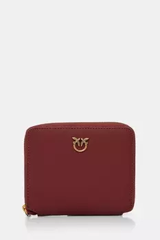 Кожаный кошелек Pinko, бордовый