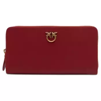 Кожаный кошелек Pinko, бургунди