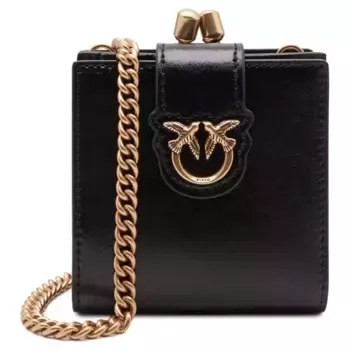 Кожаный кошелек Pinko, черный