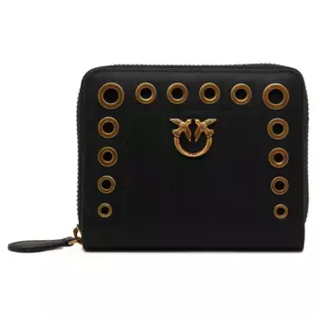 Кожаный кошелек Pinko, черный