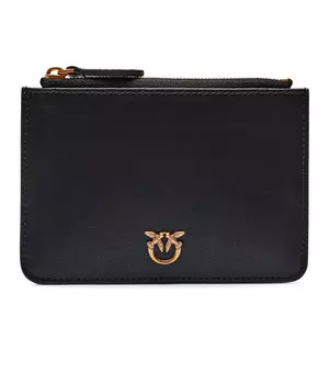 Кожаный кошелек Pinko, черный