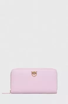 Кожаный кошелек Pinko, фиолетовый