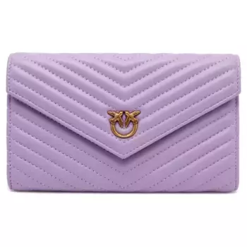 Кожаный кошелек Pinko, фиолетовый