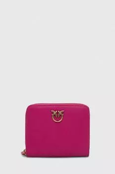 Кожаный кошелек Pinko, розовый