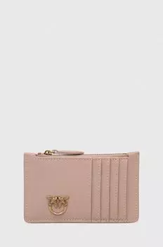 Кожаный кошелек Pinko, розовый