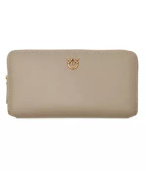 Кожаный кошелек Pinko RYDER, бежевый