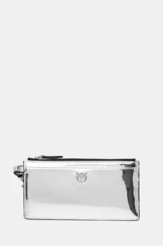 Кожаный кошелек Pinko, серебряный