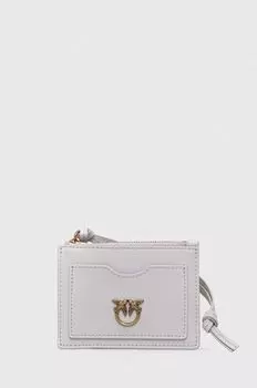 Кожаный кошелек Pinko, серый