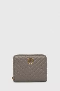 Кожаный кошелек Pinko, серый