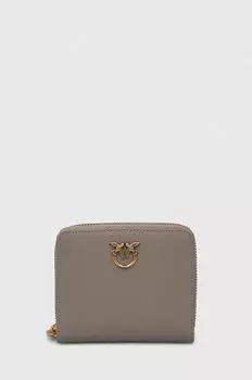 Кожаный кошелек Pinko, серый
