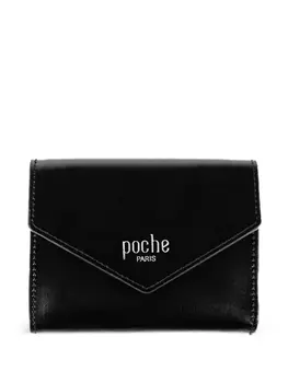 Кожаный кошелек Poche Paris, черный