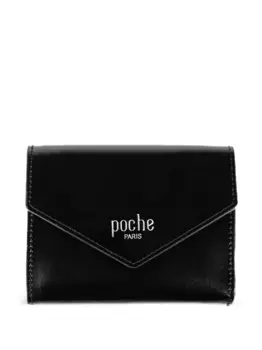 Кожаный кошелек Poche Paris, черный