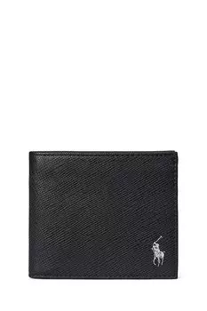 Кожаный кошелек Polo Ralph Lauren, черный