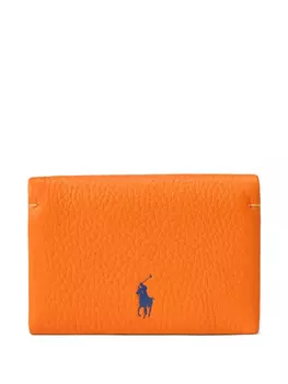 Кожаный кошелек Polo Ralph Lauren, оранжевый