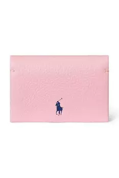 Кожаный кошелек Polo Ralph Lauren, розовый
