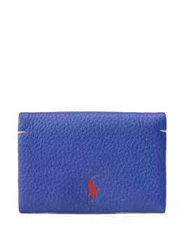 Кожаный кошелек Polo Ralph Lauren, синий