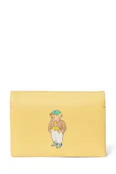 Кожаный кошелек Polo Ralph Lauren, желтый