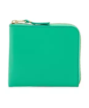 Кожаный кошелек портфель на молнии Comme Des Garons, зеленый