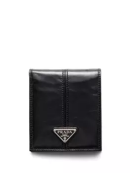 Кожаный кошелек Prada, черный
