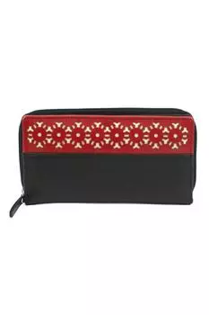 Кожаный кошелек Rachel с лазерной резкой Eastern Counties Leather, черный