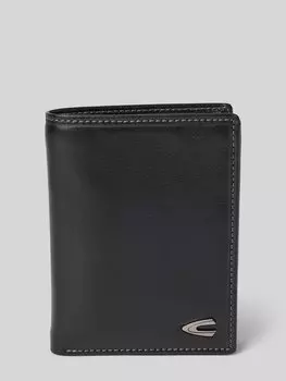 Кожаный кошелек с аппликацией логотипа модель «VEGAS» camel active, черный