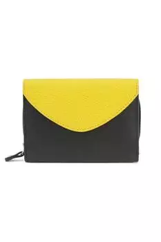 Кожаный кошелек с цветными блоками Eastern Counties Leather, черный