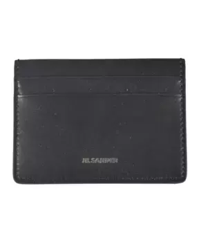 Кожаный кошелек S для карт Jil Sander, черный