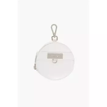 Кожаный кошелек с карабином Dsquared2, White