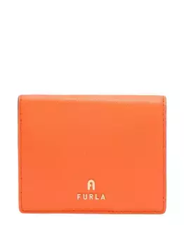 Кожаный кошелек с логотипом Camelia Furla, оранжевый