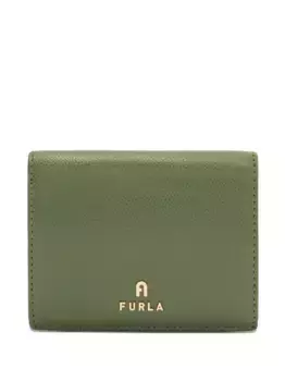 Кожаный кошелек с логотипом Camelia Furla, зеленый