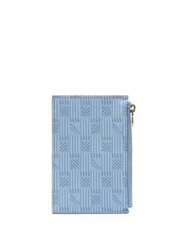 Кожаный кошелек с логотипом Moreau, синий