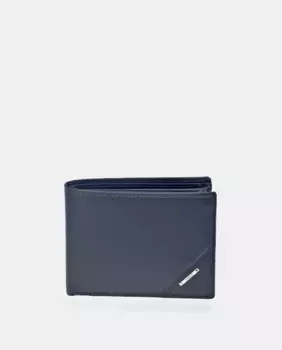 Кожаный кошелек с монетницей Yanko, цвет Azul Melange