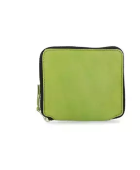 Кожаный кошелек с несколькими карманами. Comme Des Garons, зеленый