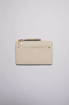 Кожаный кошелек с отделениями для карт & Other Stories, бежевый