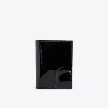 Кожаный кошелек с открытым швом Comme Des Garcons, черный