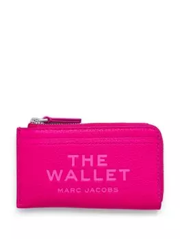 Кожаный кошелек с тисненым логотипом Marc Jacobs, розовый