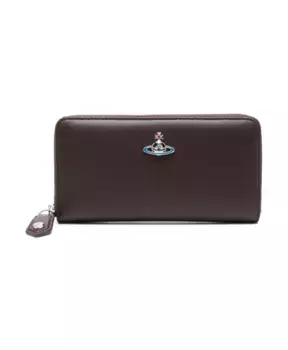 Кожаный кошелек с украшением в виде шара Vivienne Westwood, коричневый