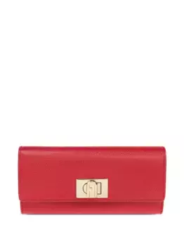 Кожаный кошелек с замком 1927 года Furla, красный