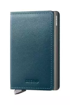 Кожаный кошелек Secrid, бирюзовый