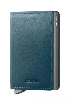 Кожаный кошелек Secrid, бирюзовый