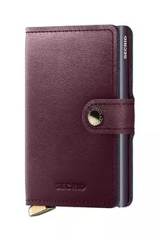 Кожаный кошелек Secrid, бордовый