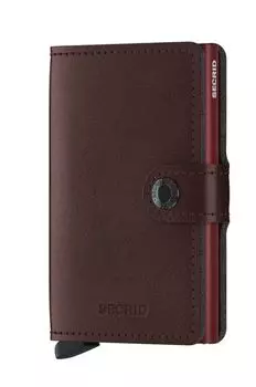 Кожаный кошелек Secrid, бордовый