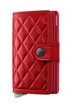 Кожаный кошелек Secrid, красный