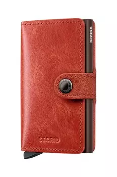 Кожаный кошелек Secrid, оранжевый