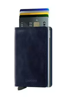 Кожаный кошелек Secrid, темно-синий