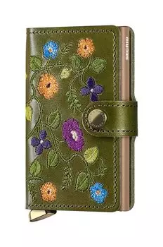 Кожаный кошелек Secrid, зеленый