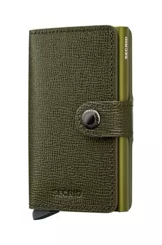 Кожаный кошелек Secrid, зеленый