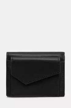 Кожаный кошелек Sisley, черный